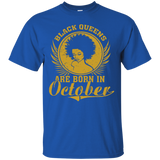 Womens Black Queens Are Born In October - Birthday Queens_Black