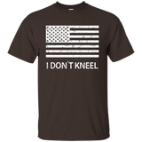 I Don't Kneel - American Patriot - National Anthem T-shirt_black=