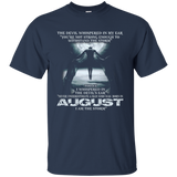 The Devil - born in August - the storm - T-shirt month gif_Black