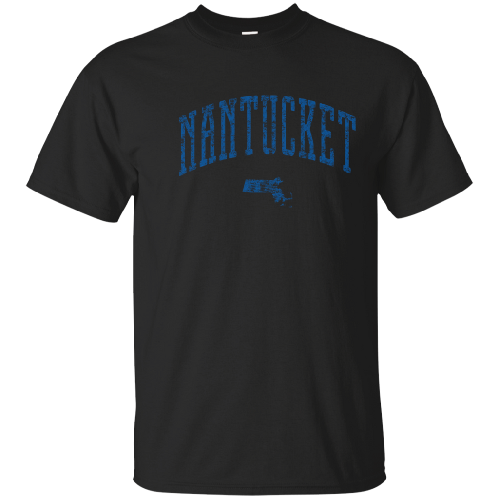 Nantucket Massachusetts Vintage City T-Shirt_Navy