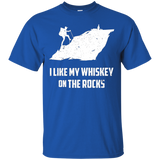 Whiskey On The Rocks Cool T-Shirt for Hikers_Black