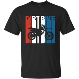 Retro RWnB Dirt Bike Silhouette T-Shirt_Black