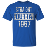 Straight Outta 1967 - Funny 50th Birthday T-Shirt Gift_Black