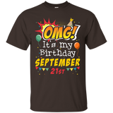 OMG It's My Birthday September 21st T-shirt Virgo Pride_Black