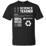 Science Teacher Content I Love Science T-Shirt_Black