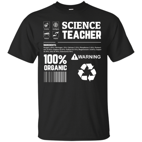 Science Teacher Content I Love Science T-Shirt_Black