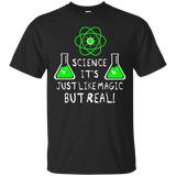 Science Like Magic But Real Fun Cool Teacher Student T-shirt_black