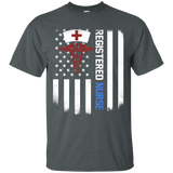 Registered Nurse Shirt Us Flag_black=