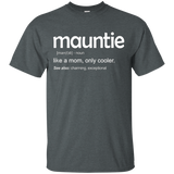 Womens Mauntie Definition T-shirt Funny Gift For Auntie_Black