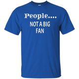People Not a Big Fan tshirt funny introvert graphic tee_Black