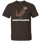 Daddysaurus Tshirt Gift For The Best Dads Ever_black