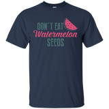 Womens Don't Eat Watermelon Seeds Funny Maternity Gift Shirt_Black