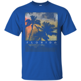 Retro Florida Beach Shirt Cool Ocean Tshirt Women Men Kids_Black