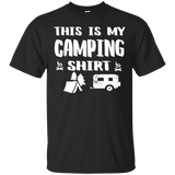 This Is My Camping Shirt Funny Camper Gift T-shirt_Black