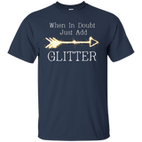 When In Doubt, Just Add Glitter Tee Shirt_Black