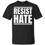 Resist Hate Political Protest Anti Racism Equality T-Shirt_Black