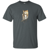 Screech Owl T-Shirt Graphic Wildlife Tee_Black