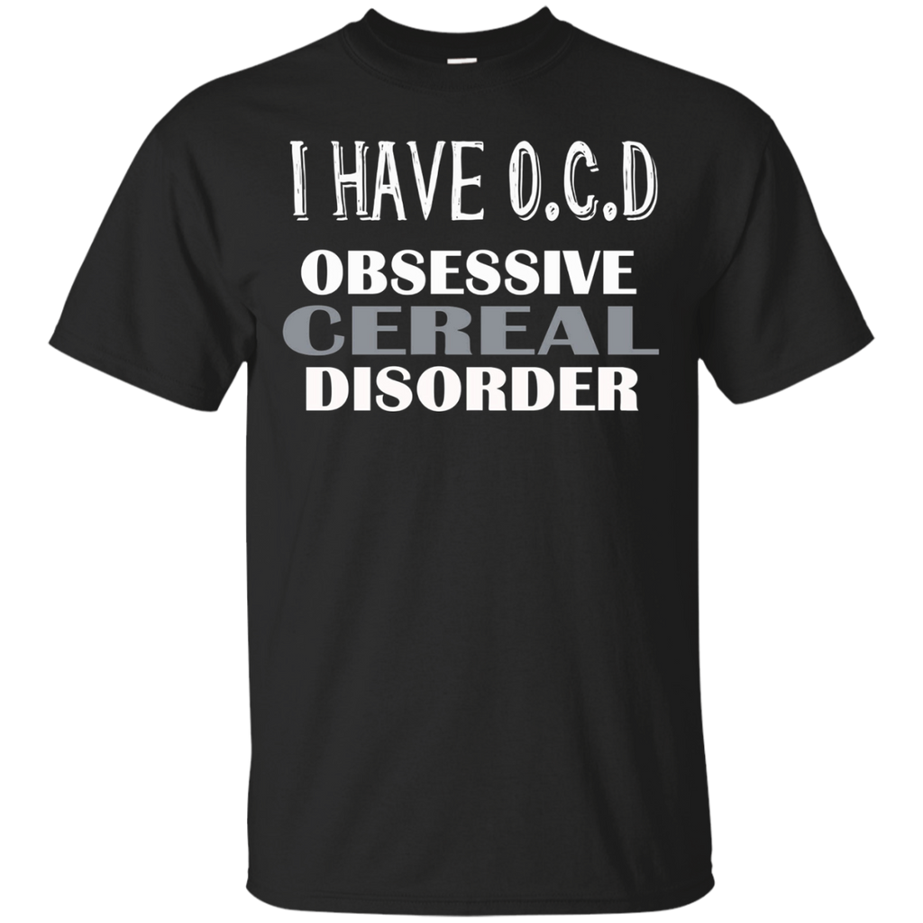 OCD Obsessive CEREAL Disorder T-Shirt_Black