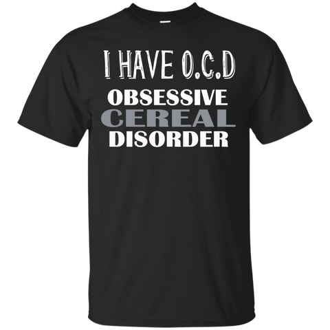 OCD Obsessive CEREAL Disorder T-Shirt_Black