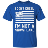 I Don't Kneel - I'm Not A Snowflake Distressed T-shirt_black