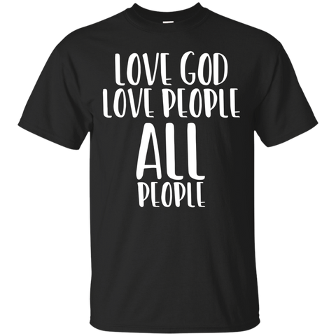 Love God Love All People Faith Hope Vintage Acceptance Shirt
