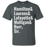 Laurens Lafayette Mulligan Hamilton Burr Shirt