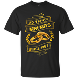 30th Wedding Anniversary Tshirt Mr&mrs Gifts For Couples_black