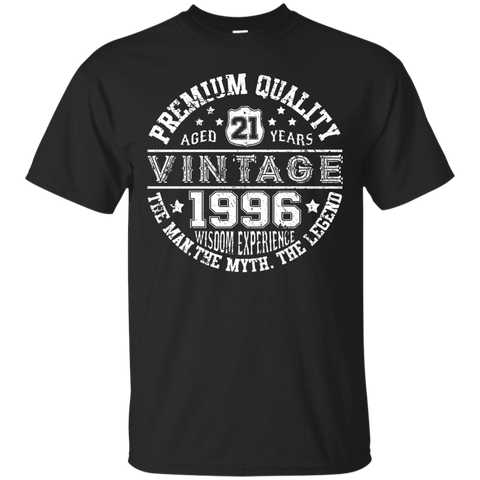 Vintage Legends Born In 1996 Gift For 21 Years Old_Black