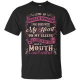 Womens I Am A March Woman I Was Born With My Heart On My Sleeve_Black