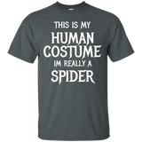 Spider Halloween Costume Funny T-shirt_black=