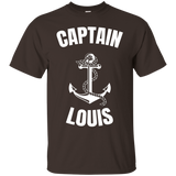 Captain Louis T-shirt Personalized Boat Captain Shirt_black=