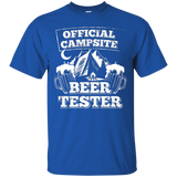 Official Campsite Beer Tester Camping Tshirt For Camper_Black