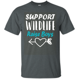 Support Wildlife Raise Boys T Shirt_Olive