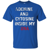 Adenine And Cytosine Inside My Dna Science Humor T Shirt_black