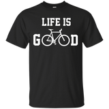 Life Is Good Shirt Bicycle T Shirt T-shirt Tee Shirt Gift