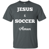 Jesus And Soccer Amen Funny Christian T-shirt