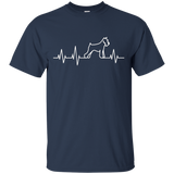 Schnauzer Heartbeat Shirt Miniature Schnauzer T-Shirt Gift_Black