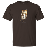 Screech Owl T-Shirt Graphic Wildlife Tee_Black