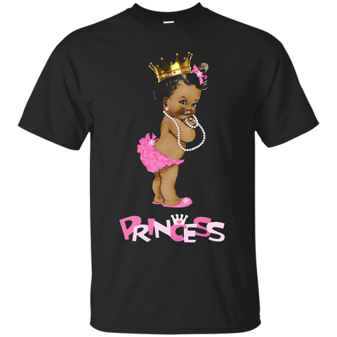 Cute Ethnic Princess Team Girl Baby Gender Reveal T-shirt_black