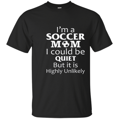 Women's I'm a Soccer Mom i could be quiet woman tshirt_Navy