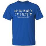 Washington DC Coordinates Shirt, D.C. Capitol Travel T-Shirt_Black