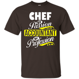 Chef By Passion Accountant By Profession T Shirt_black