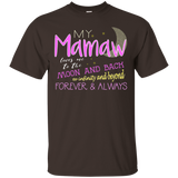 My Mamaw Loves Me to the Moon and Back Infinity T-Shirt_Black