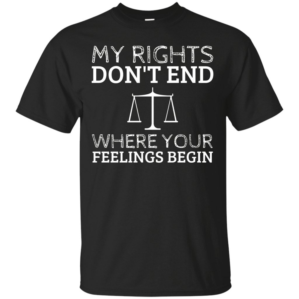 My Rights Don't End Where Your Feelings Begin T-Shirt_Black