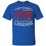 September 1964 The Birth of legends , 53 Years Old T-shirt_Black