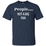 People Not a Big Fan tshirt funny introvert graphic tee_Black