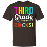 Third Grade Rocks T-Shirt Funny Student and Teacher Team_Black