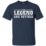 The Legend Has Retired Funny T-Shirt_Black