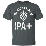 My Blood Type is IPA+ Funny Beer Drinker Gift_Black