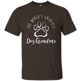 The World's Greatest Dog Grandma T Shirt, I Love My Dog Gift_Black